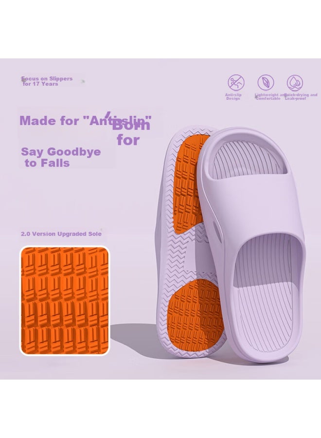 Tzldn Non-slip Slippers For Elderly, Pregnant Women And Children, Anti-fall Home Bathroom Sandals For Men And Women, All-season Indoor Use - Image 1
