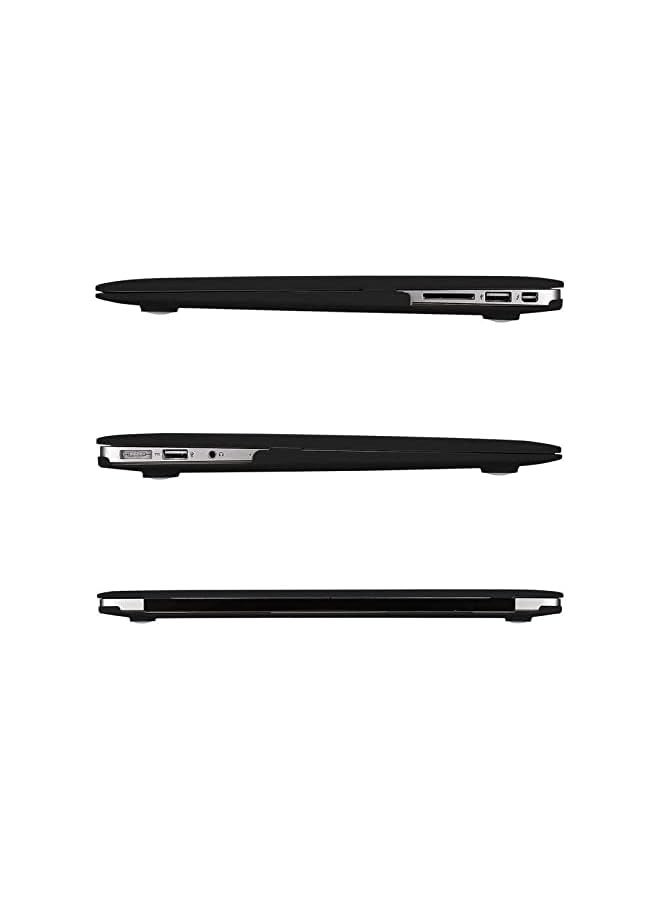 PROMASS Compatible with MacBook Air 13 inch Case (Models: A1369 & A1466, Older Version 2010-2017 Release), Protective Plastic Hard Shell Case & Keyboard Cover & Screen Protector, Black - Image 5