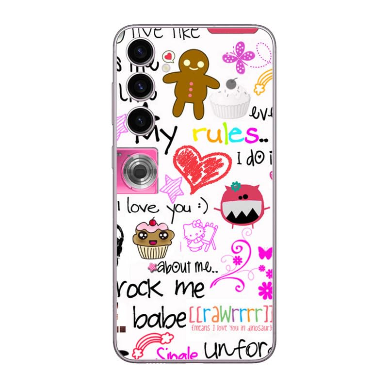 FCS Printed Designer Vinyl Mobile Back Skin Sticker for Samsung Galaxy A34 (Writing -37) - Image 1