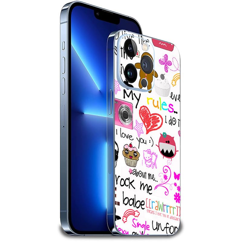 FCS Printed Designer Vinyl Mobile Back Skin Sticker for Samsung Galaxy A34 (Writing -37) - Image 3