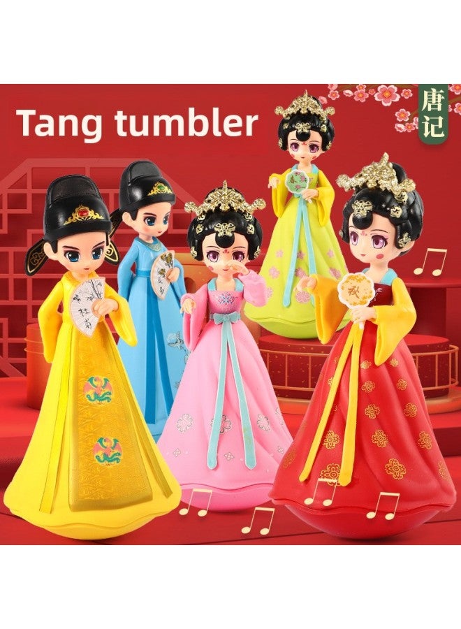Datang City That Never Sleeps Princess Music Tumbler Cartoon Creative Ornaments Poet Doll Internet Celebrity Souvenir Doll-Color:102 Datang Tumbler-summer-Specifications:19*10.5*10.5 - Image 1