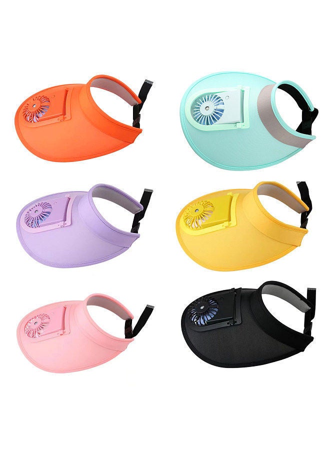 إسكدنيا Summer Sport Outdoor Fan Sun Hat Cap Cool for Cycling - Image 3