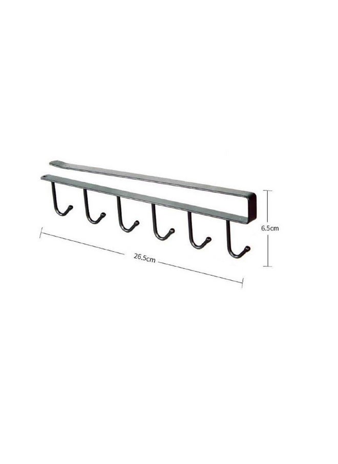 SYGA Metal 6 Pin Nail Free Rack Wall Hanger, Black - pzsku/Z77AC07D60CE4B78A4477Z/45/_/1740118725/0aa7b290-36c3-42a8-a0ee-e0abdfca067d