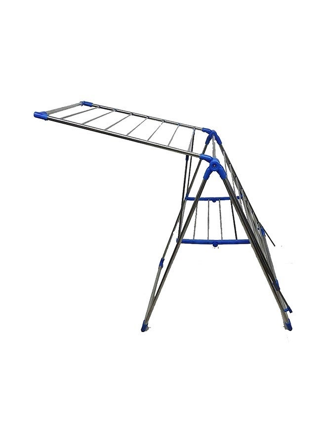 White and blue clothes drying rack - Image 2