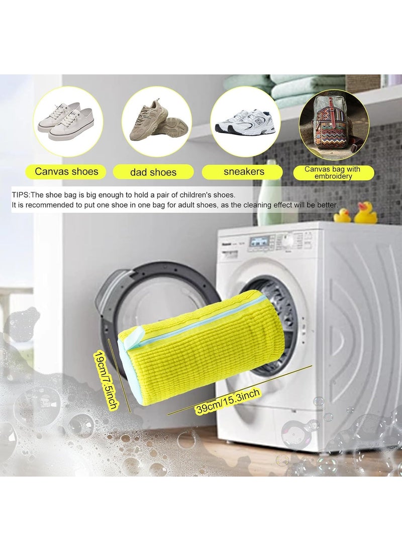 Finzatik Finzatik Mesh Laundry Bags Shoe Washing Machine Bag 1000 Bristles Cleaning Shoe Bag for Washing Machine Shoe Washing Machine Bag Sneaker Cleaning Laundry Reusable Shoe Bag for Washer and Dryer  - Image 2