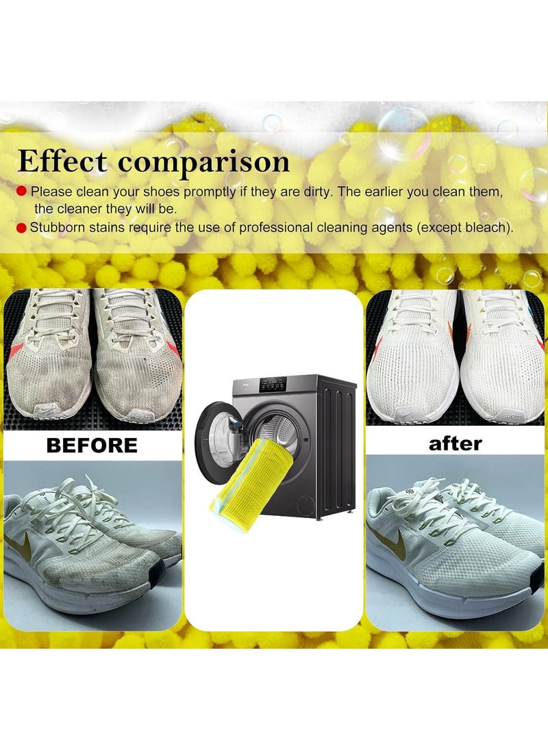 Finzatik Finzatik Mesh Laundry Bags Shoe Washing Machine Bag 1000 Bristles Cleaning Shoe Bag for Washing Machine Shoe Washing Machine Bag Sneaker Cleaning Laundry Reusable Shoe Bag for Washer and Dryer  - Image 4