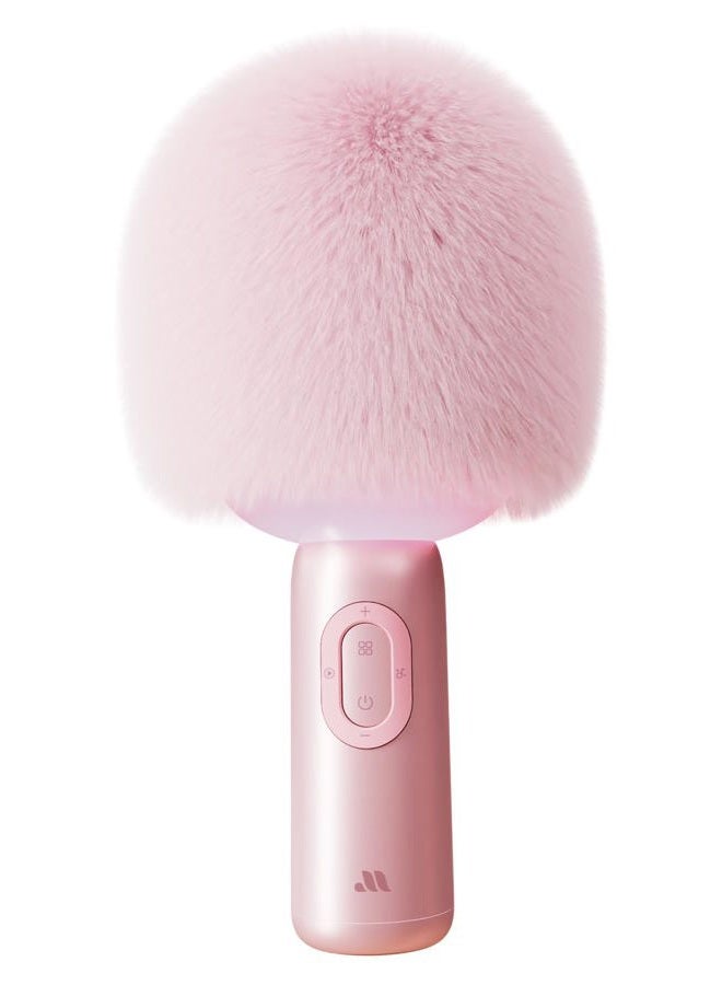 PUREMIC Wireless Bluetooth Karaoke Microphone, 5-in-1 Portable Handheld Mic Speaker with Dynamic Lights, Karaoke Microfono for Car Travel Home Party, Music Record, Duet Singing Gifts for Adults Kids (Pink) - Image 1