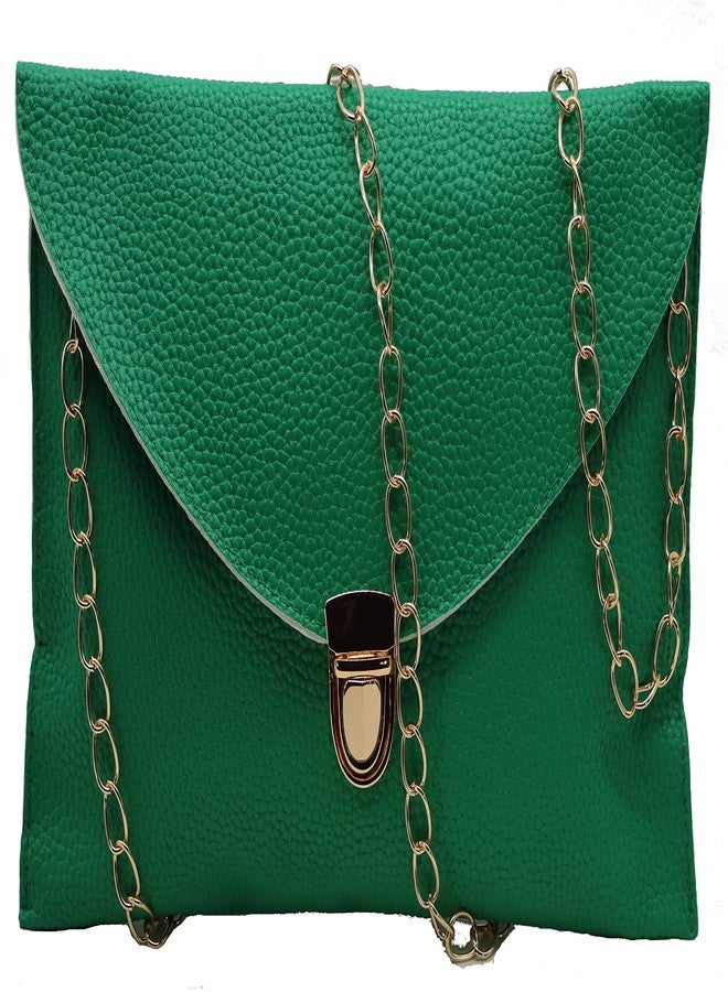 Amaze Fashion Women Handbag Shoulder Bags Envelope Clutch Crossbody Satchel Purse Tote Messenger Leather Lady Bag (Green- 1) - Image 1