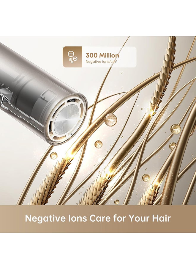 Dreame Dreame Pocket High Speed Hair Dryer, 3 Folding Shapes, 300g, 110,000 rpm Motor, 57°C Constant Temperature, 40 Seconds Drying, AHD51-GOLD  - Image 5