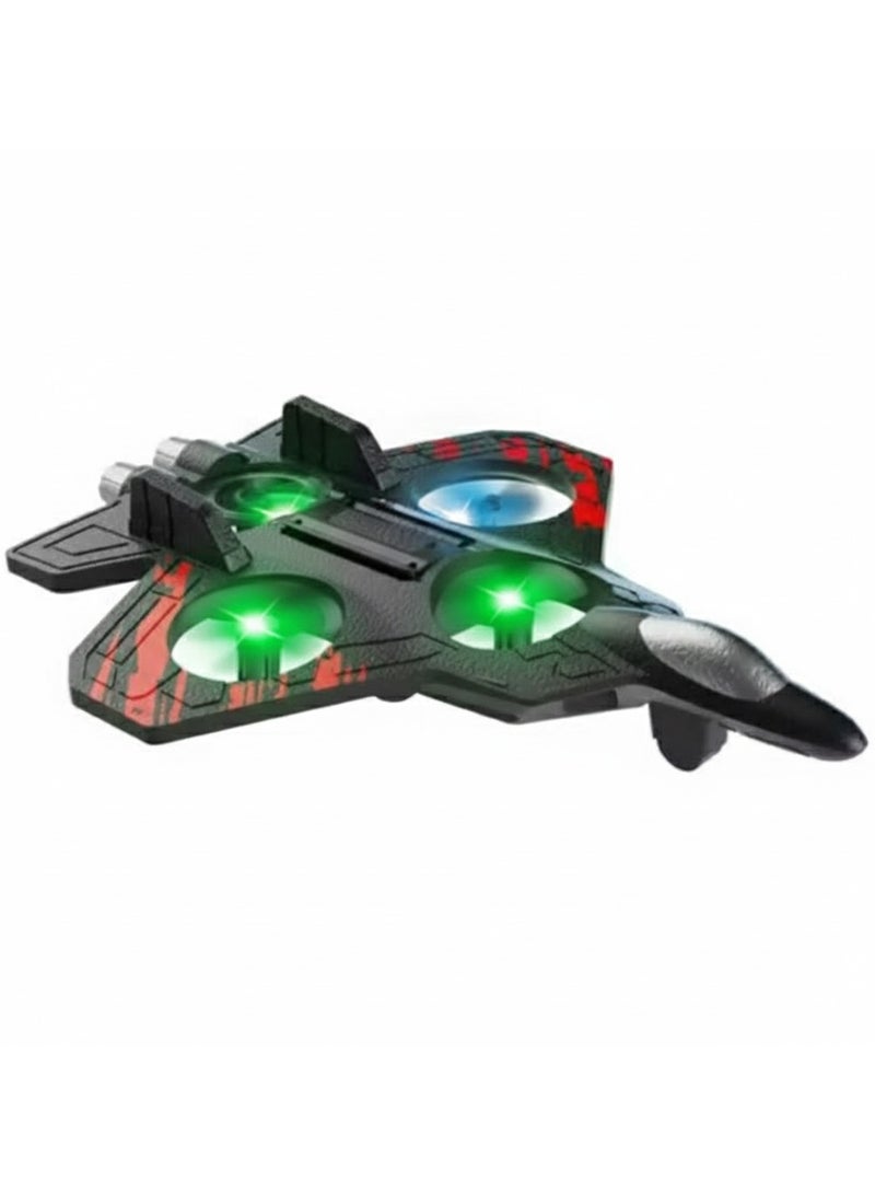 DIGI CORE RC Plane 2.4GHz Remote Control Fighter Jet, 360° Roll & Hover, One-Click Takeoff/Landing, Pneumatic Altitude System, LED Lights, Crash-Resistant EPP, Easy to Fly RC Airplane for Kids & Beginners Red/Black - Image 2