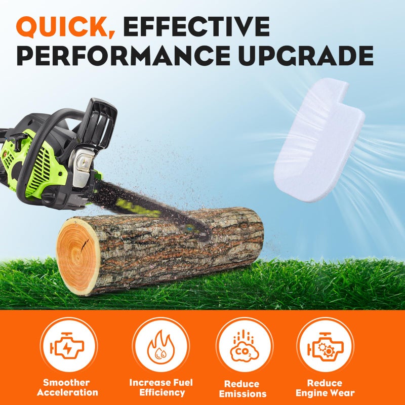 Hipa P3314 530057925 Air Filter Kit for Poulan P3816 PP3416 PP4018 PP3516 PP3816 PPB3416 PPB4018 S1970 Gas Chainsaw w Fuel Filter Fuel Line Hose Tube Spark Plug Kit - Image 5