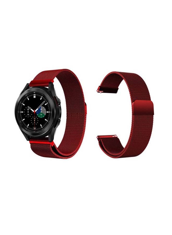 Perfii Replacement Band For Samsung Galaxy Watch4 42/46mm Red - Image 1