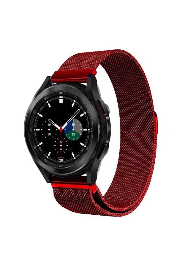 Perfii Replacement Band For Samsung Galaxy Watch4 42/46mm Red - Image 2
