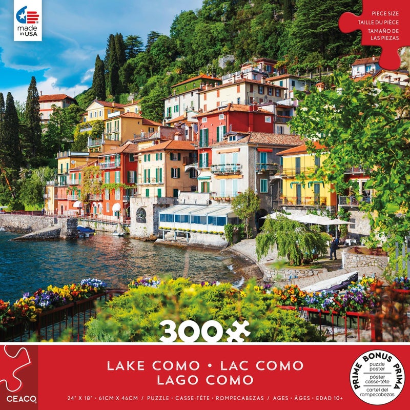 Ceaco Scenic Photography Lake Como 300 Piece Jigsaw Puzzle - Image 3