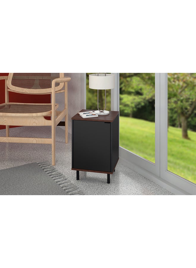 Home Box Side Table - Mdp 15Mm Color Black/Nutbrown 36 x 38 x 57.5 cm  - Image 1