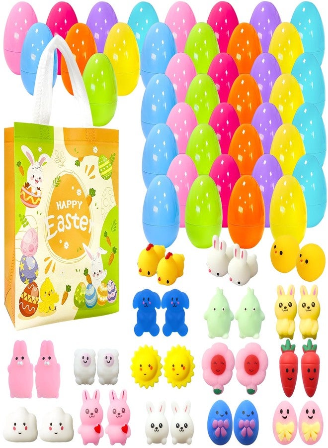 Aviski 32Pcs Easter Surprise Eggs with Cute Mochi Squishy Toys Premium for Easter Theme Party Favors, Supplies for Easter Egg Hunt, Basket Stuffers/Fillers, Classroom Prize Supplies Toddler Boys Girls - Image 1