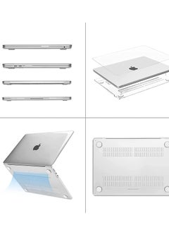 CaseBuy Case for MacBook Air 13.6 inch M2 A2681 2022 Release Crystal Clear Case Plastic Hard Shell & Keyboard Cover & Screen Protector Compatible with MacBook Air 13.6" Transparent  - Image 2