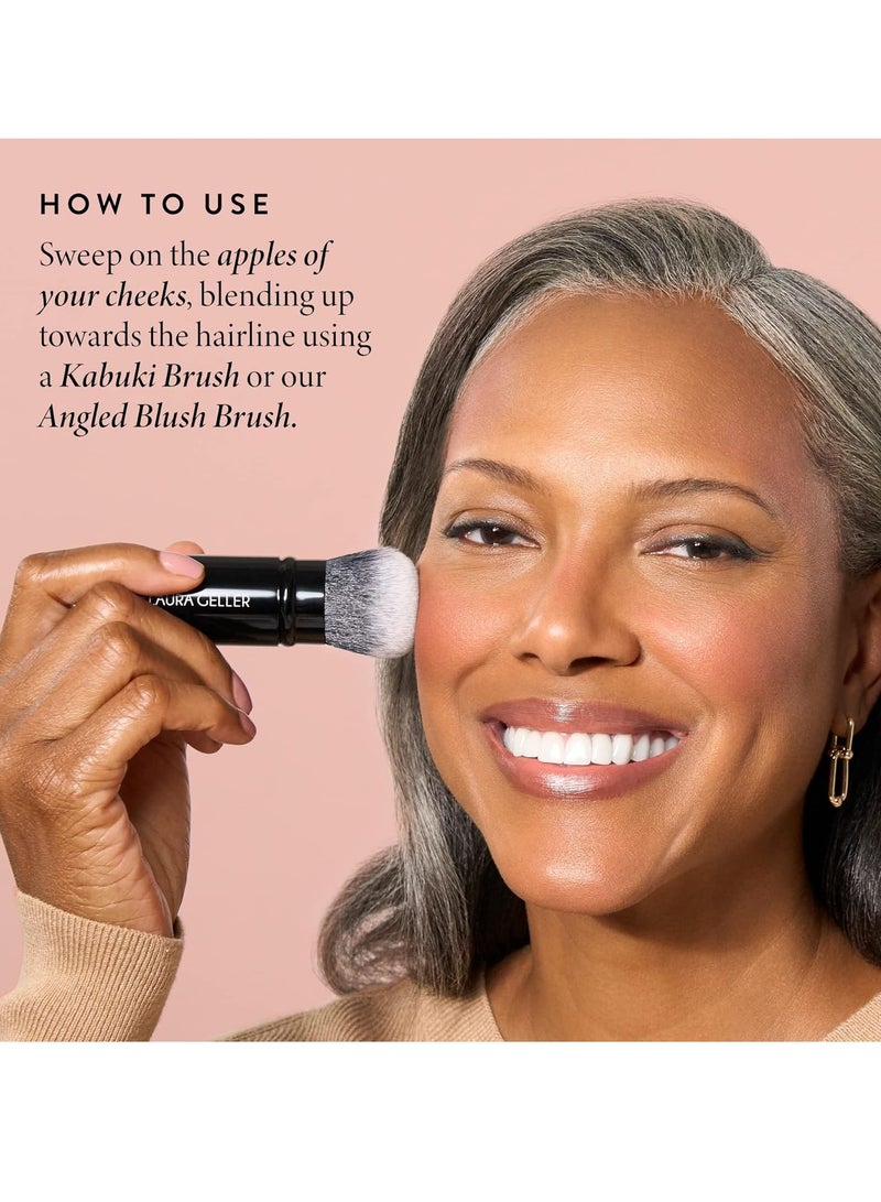 LAURA GELLER NEW YORK Baked Blush n Bronze Marbleized 2 in 1 Sculpting Bronzer Blush Rose Bronze Contour Face with a Radiant Flush - Image 5