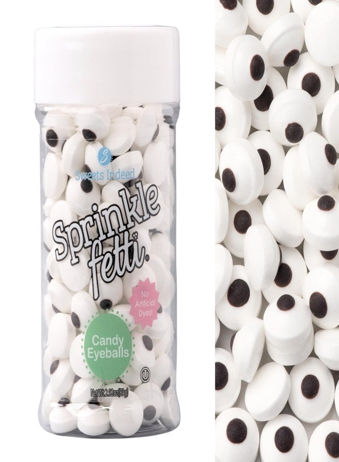 Sweets Indeed Dye-Free Candy Eyeball Sprinkles, 2.92 oz | Edible Sugar Eyeball Decorations for Cookies, Cupcakes & Cakes | No Artificial Dyes - Image 1