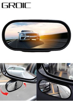 GROIC Blind Spot Convex Car Mirror,Rearview Mirror Accessories for Car Interior,360 Degree Rotation Car Side Mirror,Automotive Exterior Accessories  - Image 1