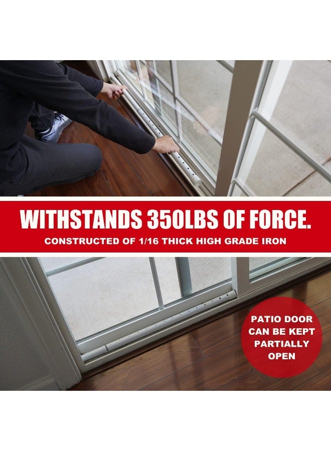 SECURITYMAN Door Security Bar & Sliding Patio Bar - Constructed of High Grade Iron - Great for Apartment Security, Hotel Safety, or Home Protection Door Stoppers - Image 5