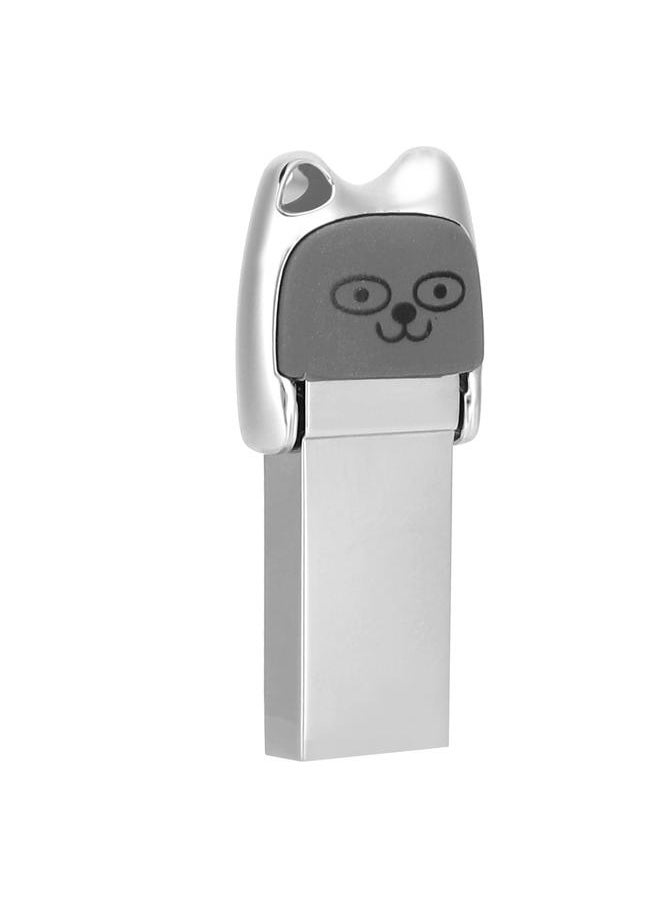 Thoraya High-speed metal 3.0 USB flash drive type-c transmitter for computer and mobile phone dual-use USB flash drive gift USB flash drive mini USB flash drive dual-use USB flash drive - earphones - honey smile 64GB-3.0  - Image 3