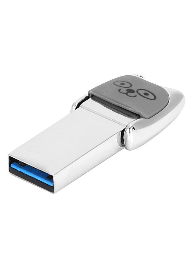 Thoraya High-speed metal 3.0 USB flash drive type-c transmitter for computer and mobile phone dual-use USB flash drive gift USB flash drive mini USB flash drive dual-use USB flash drive - earphones - honey smile 64GB-3.0  - Image 2
