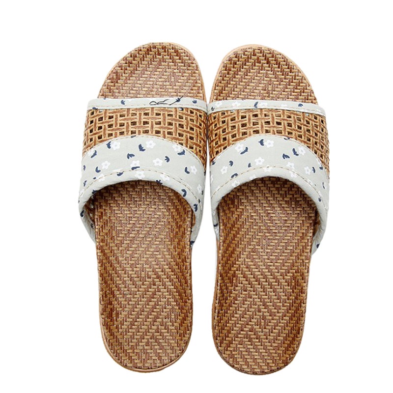 2 Pairs Printing Thick Bottom Slippers Shoes Non Sandals Open Toed Slippers for Home (Green, Size 25CM, 8US, 5.5UK，39EU, 9.825Inch ) - Image 1
