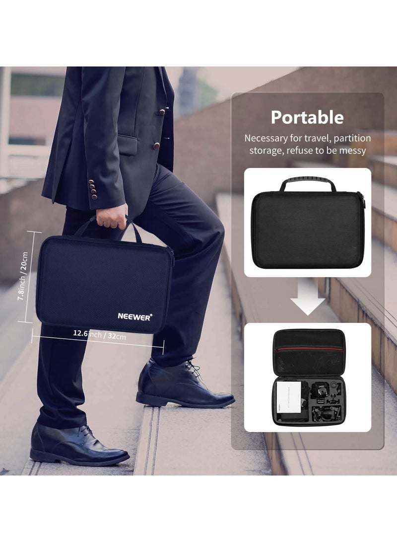 عربست مجموعة ملحقات الكاميرا الرياضية 50 في 1 متوافقة مع GoPro Hero 13 12 11 DJI OSMO 4 3 2 Insta360 X4 X3 SJCAM AKASO VicTsing APEMAN Campark Sony Sports DV مع GP-10 Action Camera Pole Mount - Image 2