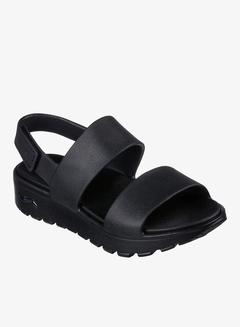 Skechers BLACK SYNTHETIC Arch Fit Footsteps for Women | Best Price UAE