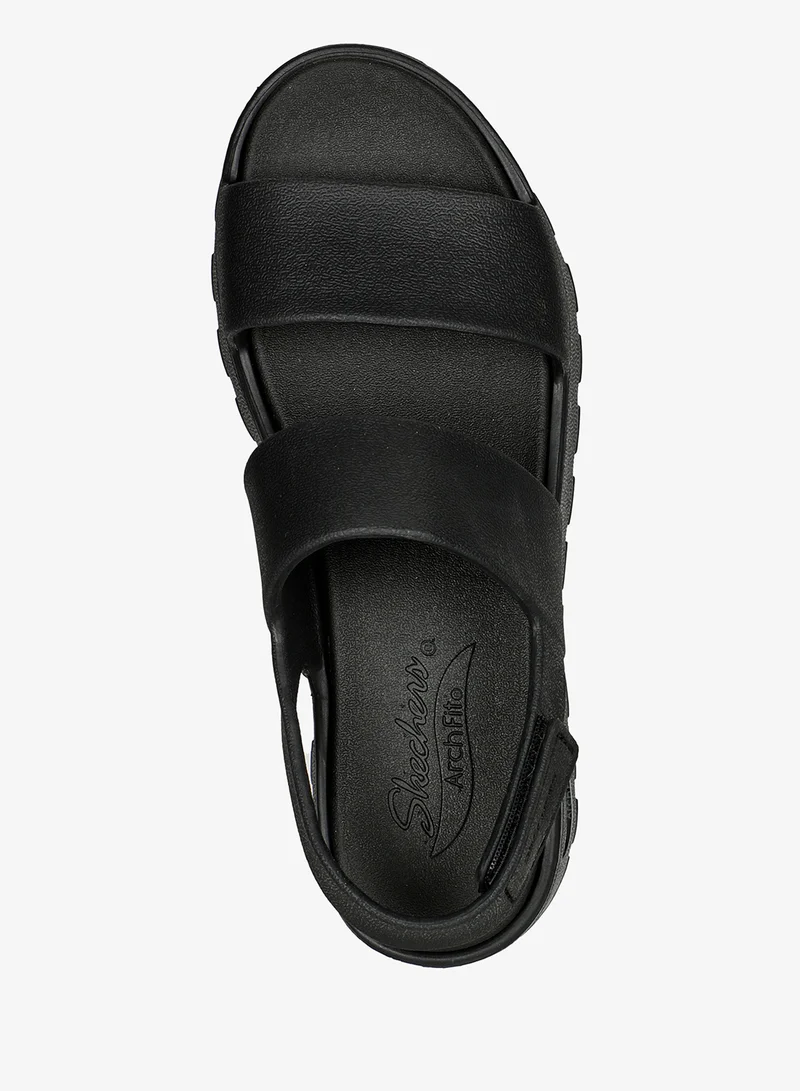 Skechers BLACK SYNTHETIC Arch Fit Footsteps for Women | Best Price UAE