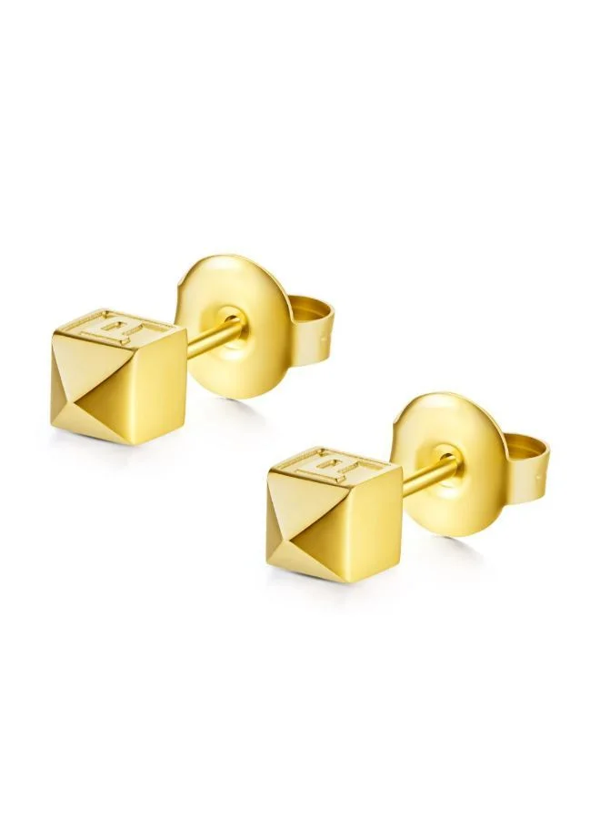 POLICE Cubet  Earring For Women Yellow Gold Plated