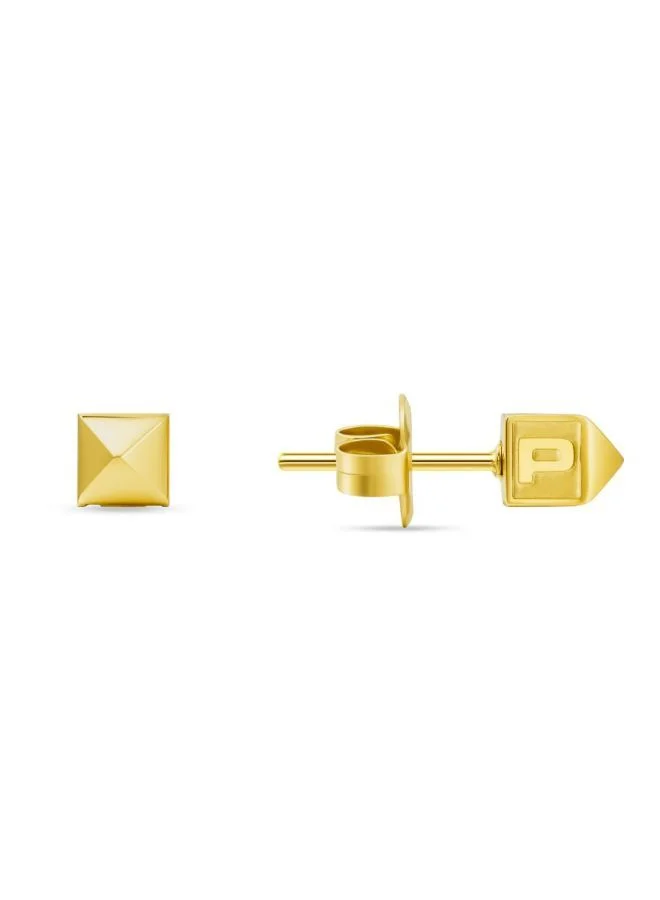 POLICE Cubet  Earring For Women Yellow Gold Plated