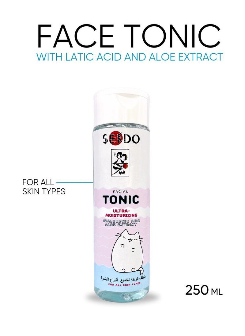 Sendo Toner with Hyaluronic Acid and Aloe Extract 250ml  - Image 4