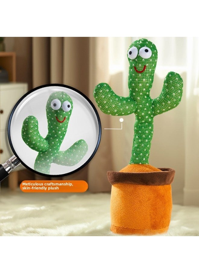 Generic - Dancing Cactus Toys Can Learn To Talk Baby Baby Children 0 A 1 Year Old Enchanting Flower Repetition Recording Doll-Color:[bluetooth Model] Cactus 268 Songs + Learning To Speak + Recording + Glowing And Dancing-Specification:[collect And Purchase, Priority Delivery] - Image 1