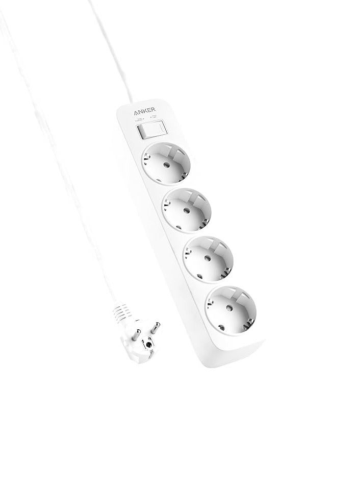 Anker Extension Lead with 4 Wall Outlets, Power Strip with Surge Protection for Home, Office, and Moree - Image 1