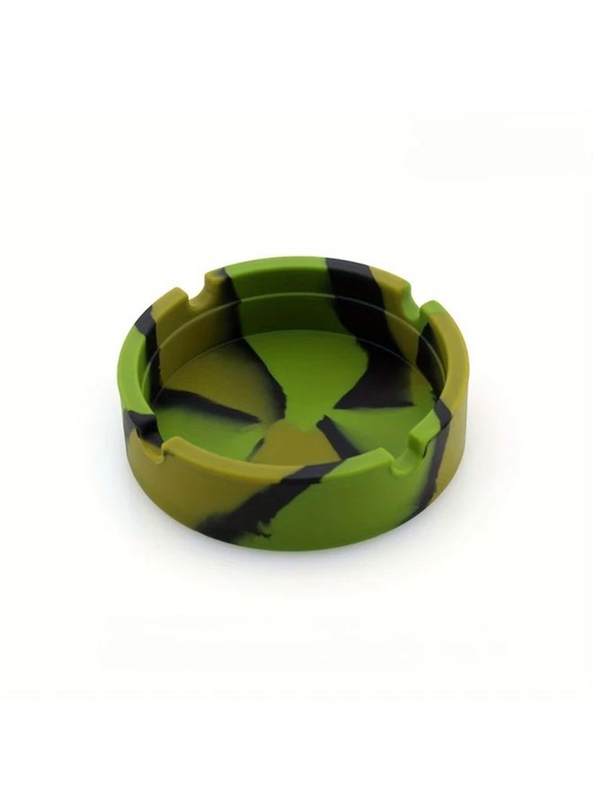 Glow In The Dark Silicone Ashtray With Luminous Heat Resistant Portable Design Mixed Color - Image 5