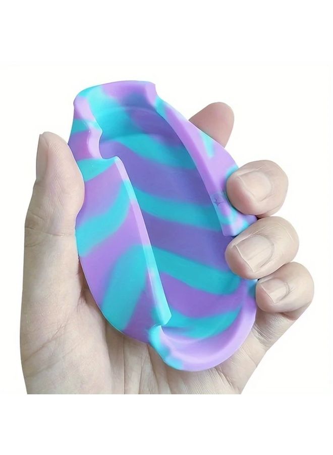 Glow In The Dark Silicone Ashtray With Luminous Heat Resistant Portable Design Mixed Color - Image 3