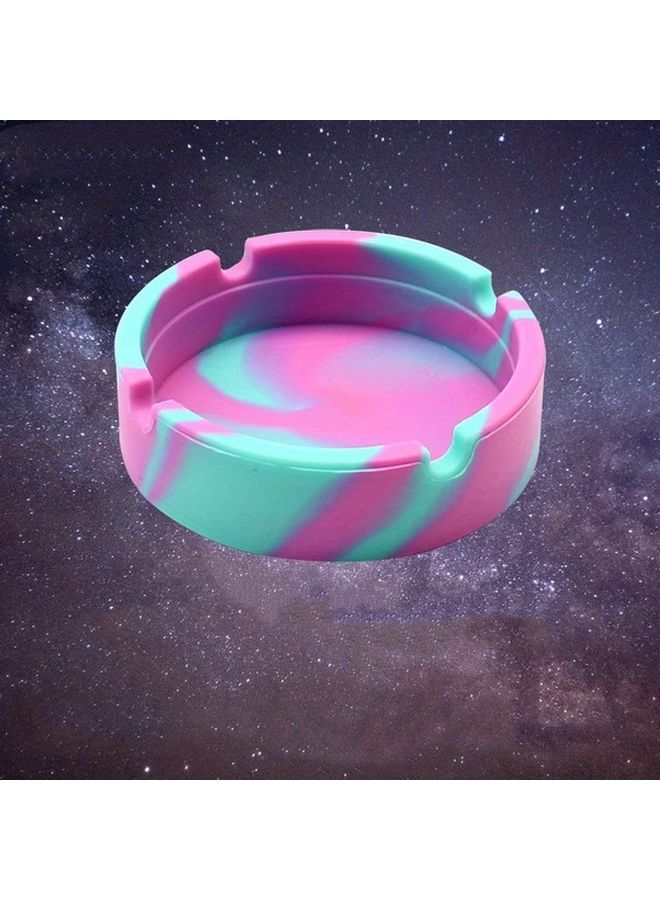 Glow In The Dark Silicone Ashtray With Luminous Heat Resistant Portable Design Mixed Color - Image 4