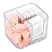 SUNFICON Cotton Pads Holder, 4-Grid Cotton Balls Swab Holder Q-tip Dispenser Organizer Container Makeup Pad Box - Image 2