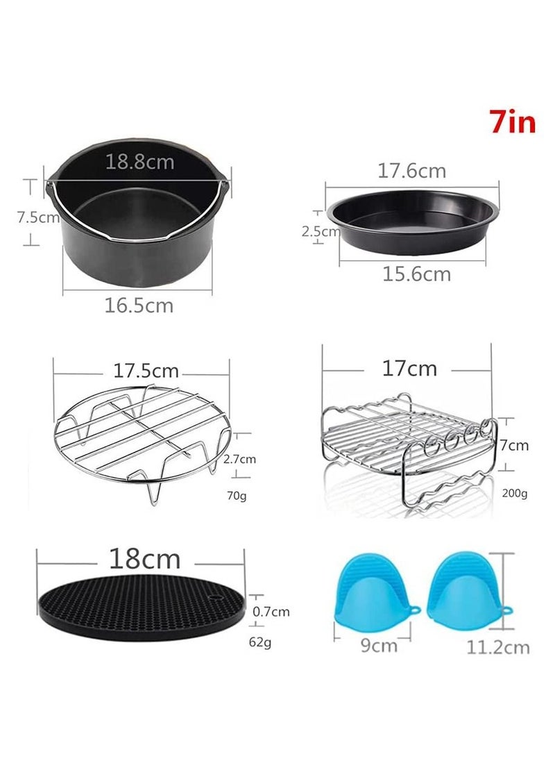 GGEROU 7 Inch Air Fryer Accessories, Set of 10  - Image 2