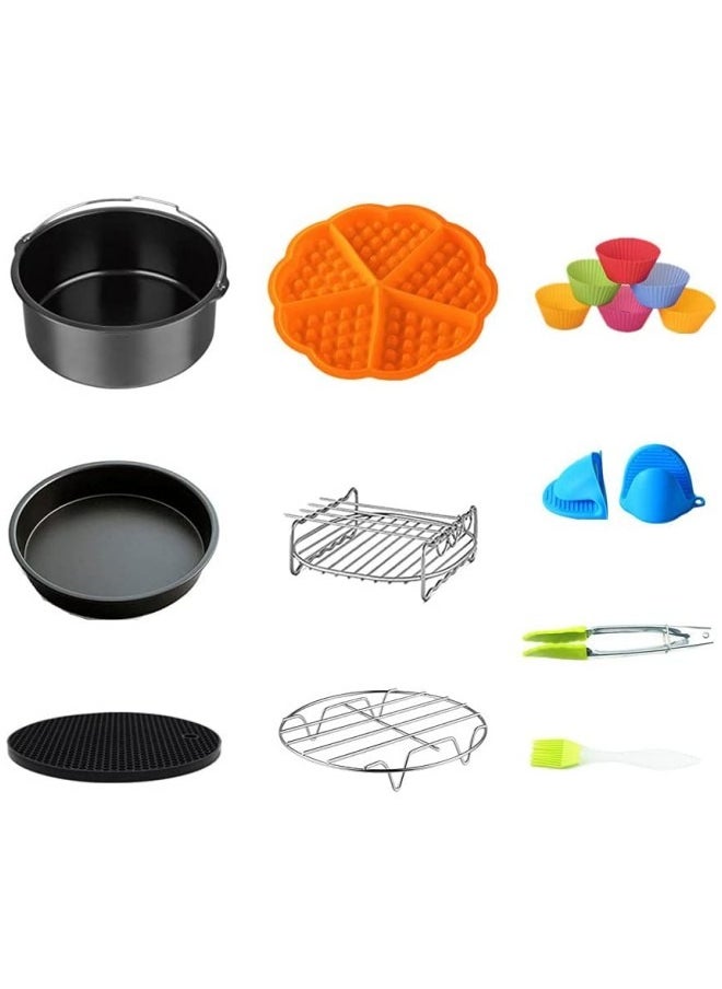 GGEROU 7 Inch Air Fryer Accessories, Set of 10  - Image 1