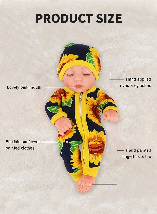 GROIC Reborn Baby Dolls,30cm Real Life Soft PVC Sleep Newborn Doll with Clothes for Kids Toy,Pretend to Play Toys,Role Playing Toys - Image 3