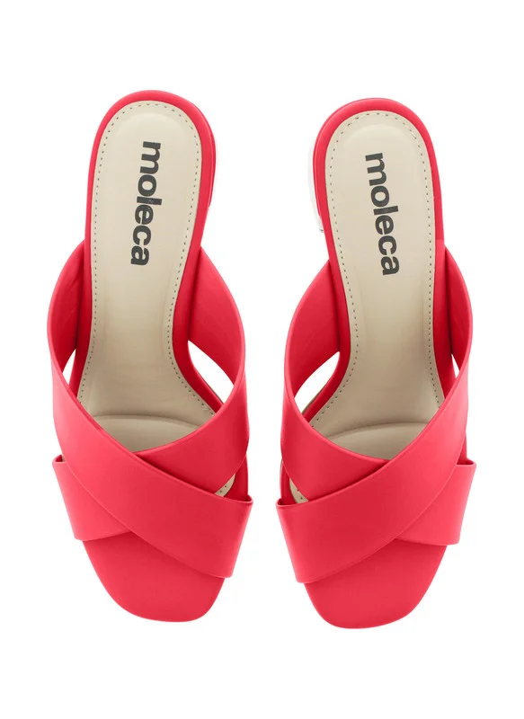 MOLECA Mid Heels Sandals for Women – Sling Back Heel Sandals for Girls with Ankle Strap