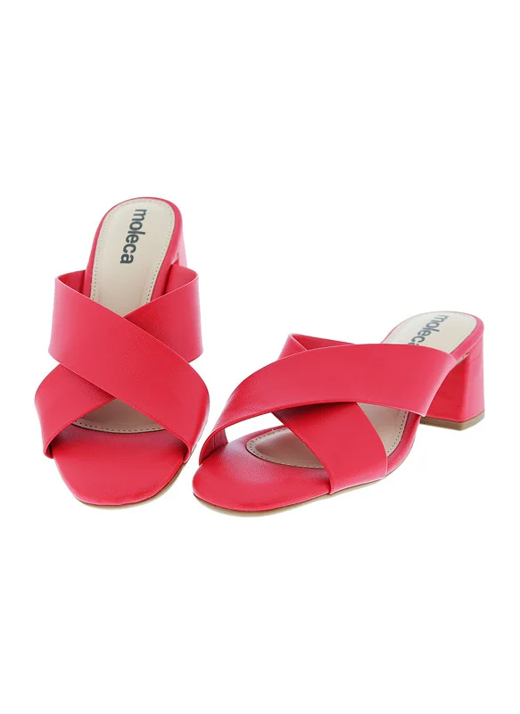 MOLECA Mid Heels Sandals for Women – Sling Back Heel Sandals for Girls with Ankle Strap