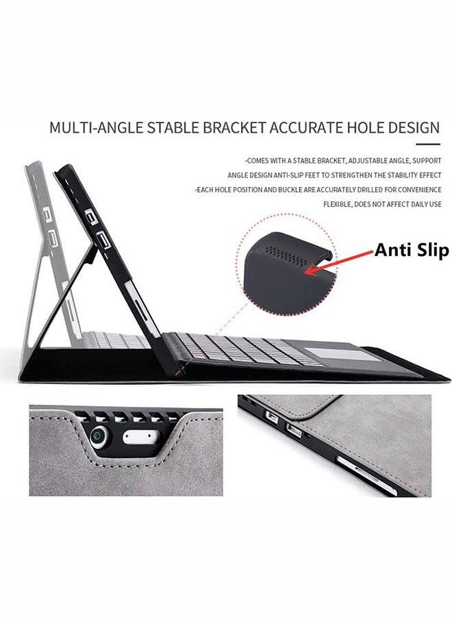 Arabest - Protective Case for Microsoft Surface Pro 8 Tablet, Compatible with Type Cover Keyboard, Business Cover with Pen Holder Accessories, - Image 1