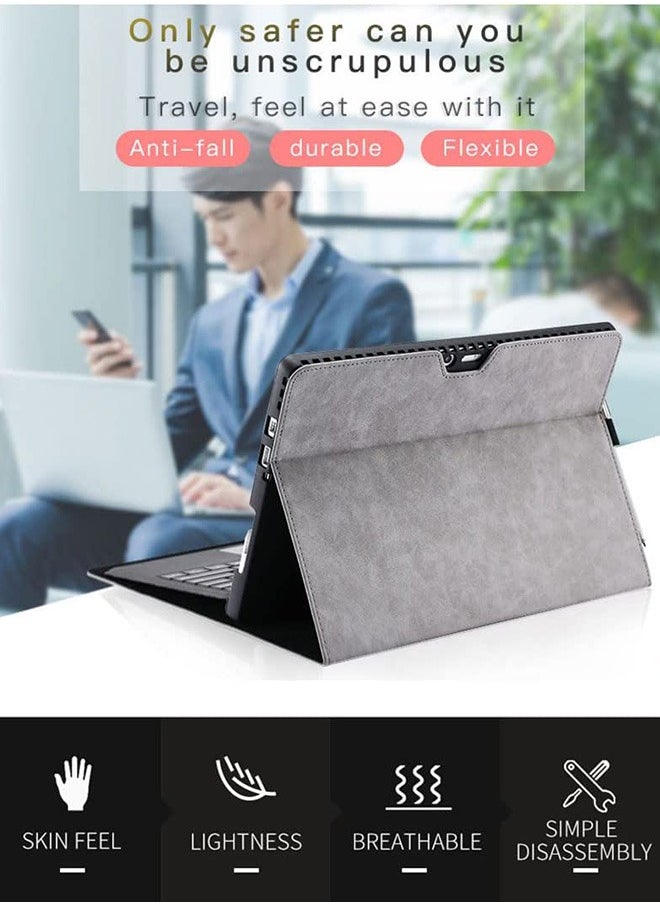 Arabest - Protective Case for Microsoft Surface Pro 8 Tablet, Compatible with Type Cover Keyboard, Business Cover with Pen Holder Accessories, - Image 1