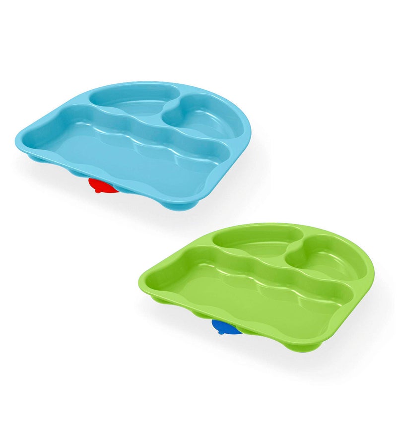 NUK First Essentials Tri-Suction Plates, Colors may vary, 2-Pack - Image 1