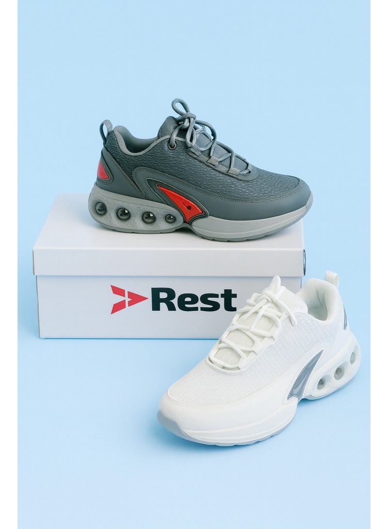 ريست حذاء رياضي رجالي من ريست بتصميم عصري ومريح مع وسادة هوائية - Image 5