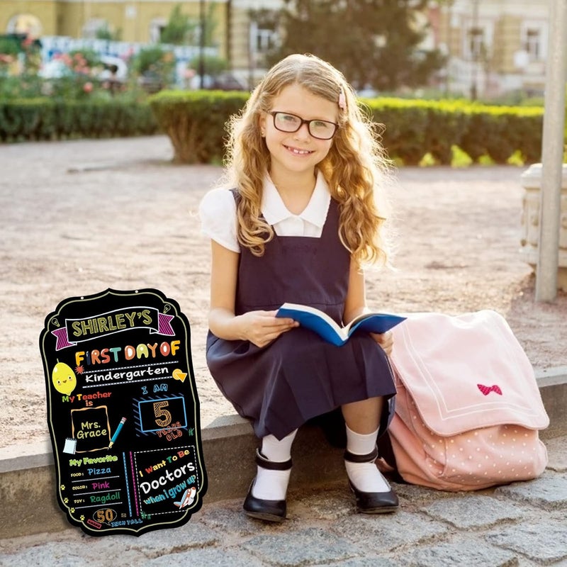ARS First & Last Day of School Board, 14.5x8.7 Inch for Kids Boys Girls, School Day, Kids Unisex - Image 2